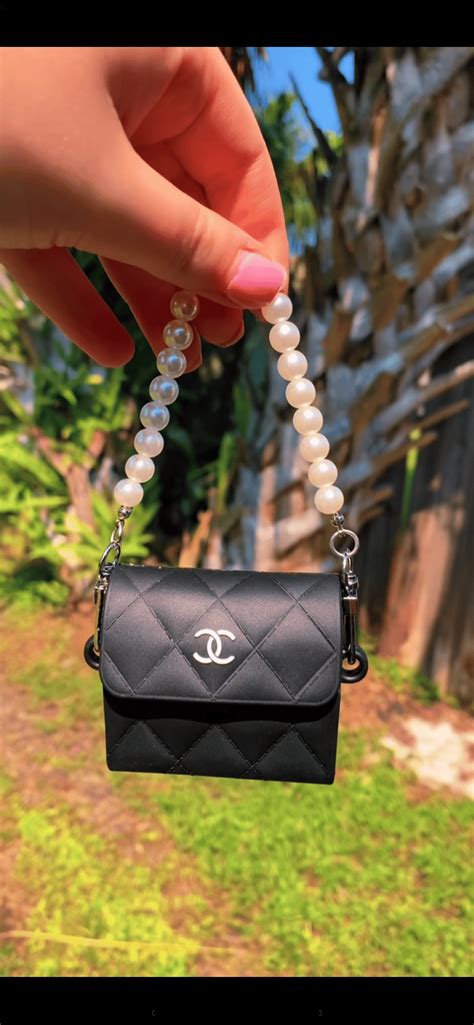 coco chanel airpod case black|Chanel iphone 11 case.